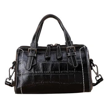 

Genuine Leather bag female Messenger bag fashion texture crocodile pattern shoulder bag ladies Crocodile pattern totes handbag