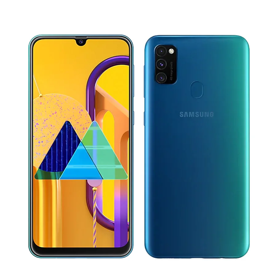 Мобильный телефон samsung Galaxy M30s, 6,4 дюймов, 6 ГБ ОЗУ, 128 Гб ПЗУ, четыре ядра, тройная задняя камера, 48MP+ 8MP+ 5MP, две sim-карты, смартфон - Цвет: 6GB 128GB Blue