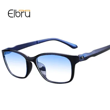 Elbru carré Anti lumière bleue plaine lunettes cadre optique lunettes lunettes myopie montures de lunettes pour femme et homme