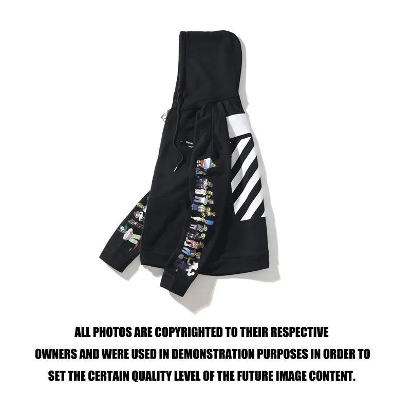 Off-White свитер-кардиган с принтом