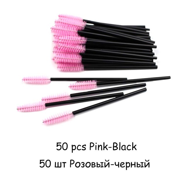 Crystal Eyelashes Brush Comb 25/50Pcs Eye Lashes Extension Mascara Wands Makeup Professional Makeup Beauty Tool