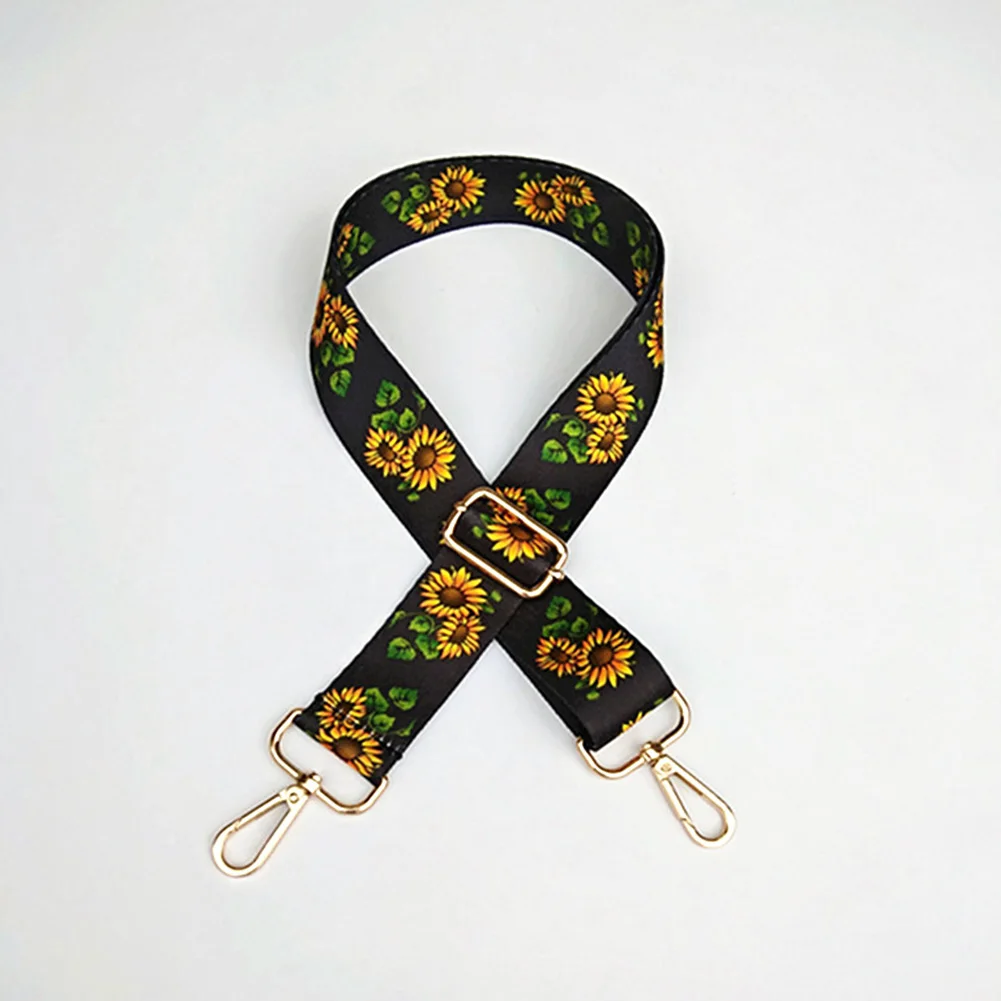 sunflower Fabala части сумки на ремне сумки RFID Блокировка Замена милая лента для аксессуаров Кроссбоди Золотая Пряжка Регулируемые ремни - Цвет: sunflower