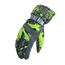 Зимние уличные спортивные лыжные сноубордические Зимние перчатки для взрослых лыжные перчатки для женщин ветрозащитные водонепроницаемые перчатки для езды на велосипеде теплые перчатки для мужчин