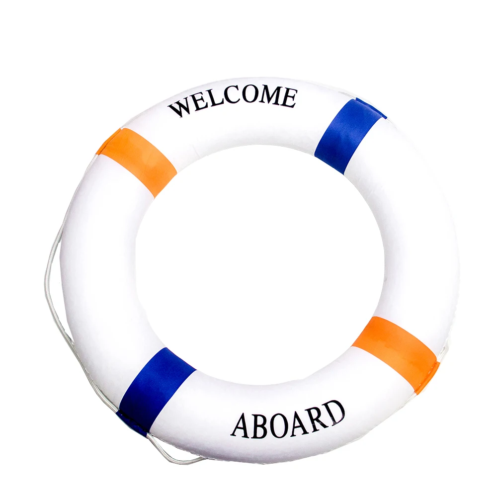 Solid Foam Lifebuoy Double Thickening Rescue Swimming Lifesaving Ring Floating Lifesaving Swimming Lifebuoy Watersport Accessary