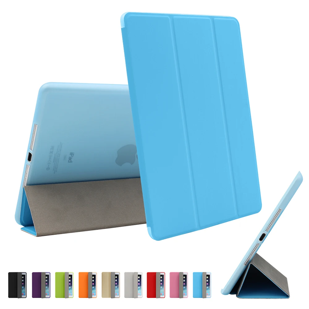 Для iPad Air 2 Air 1 чехол iPad чехол Funda ультра тонкий из искусственной кожи силиконовый жесткий чехол для iPad 9,7 6th поколения чехол