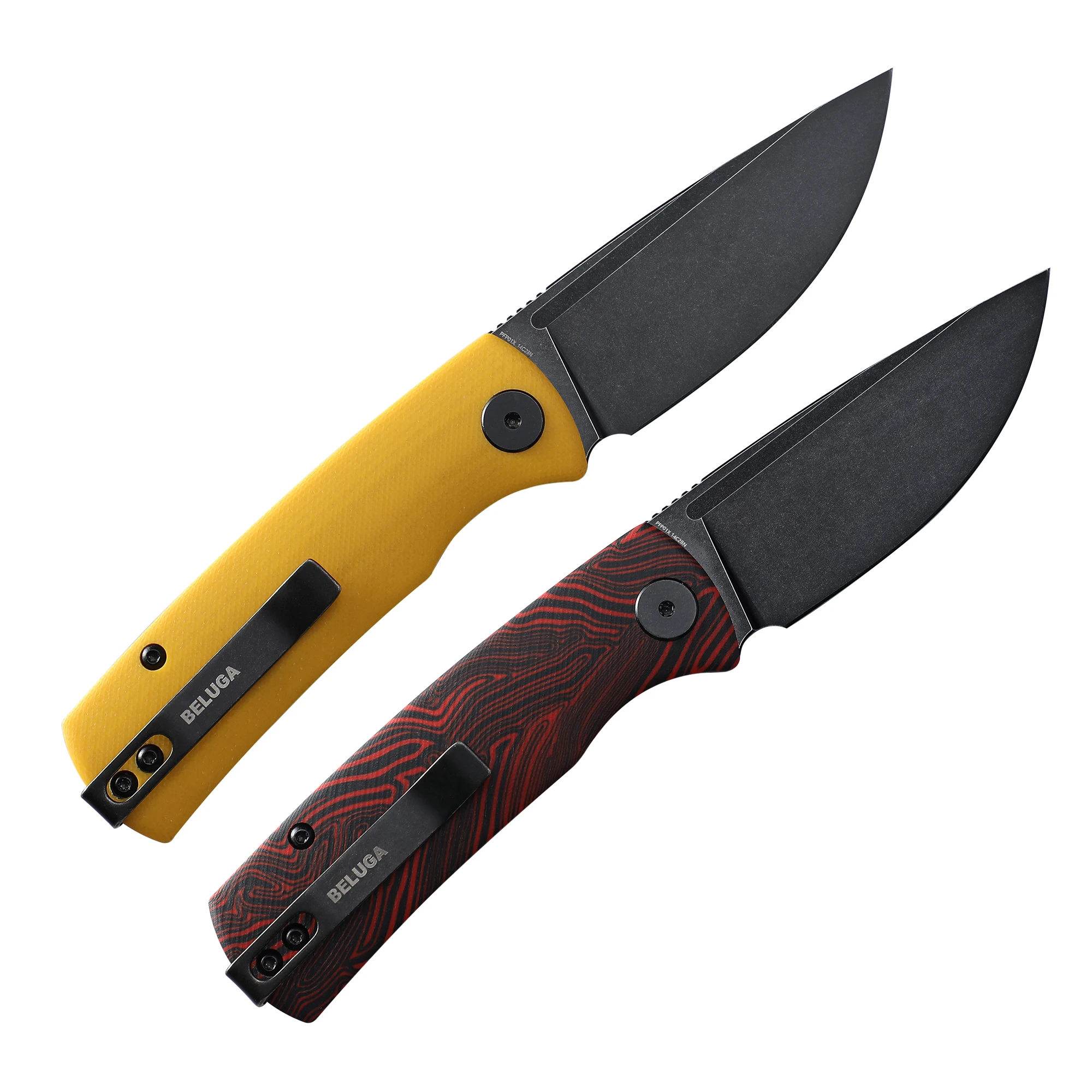 Petrified Fish Mini PFP01X G10 Handle Ceramic Bearing 14C28N Steel Blade Camping Folding Knife Outdoor Survival Cutting EDC Tool 2