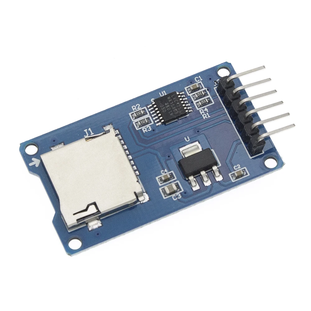 1 шт. микро SD карта Мини TF кардридер модуль SPI интерфейсы с преобразователем уровня чип для arduino