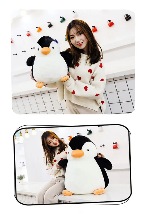 Fancytrader 2020 New 26'' Cute Big Penguin Plush Toy Fat Soft Polar Penguin Animal Doll Hugging Pillow Home Decoration 65cm (11)