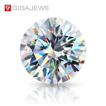 

GIGAJEWE Large Size 20ct D Color VVS1 Round Excellent Moissanite Diamond Test Passed With Certificate Lab Gem For Jewelry Making