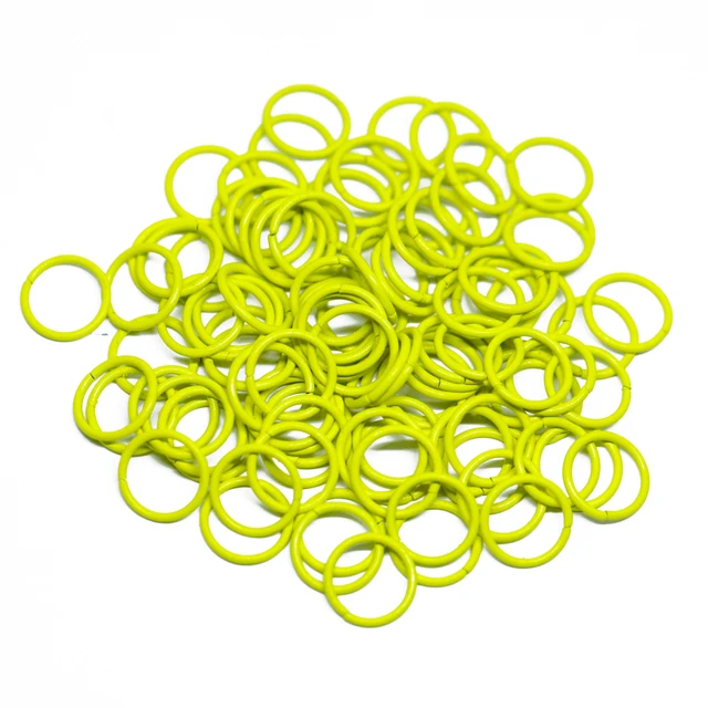 1x10mm 100pcs/lot 19 Colors Metal DIY Jewelry Findings Open Single Loops Jump Rings & Split Ring for jewelry making yellow 2