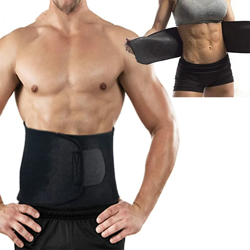 Premium Waist Trainer Trimmer Sweat Belt For Men Women Fitness Shapewear Wrap Tummy Stomach Weight Loss Fat Burner Slimming Slimming Product Aliexpress