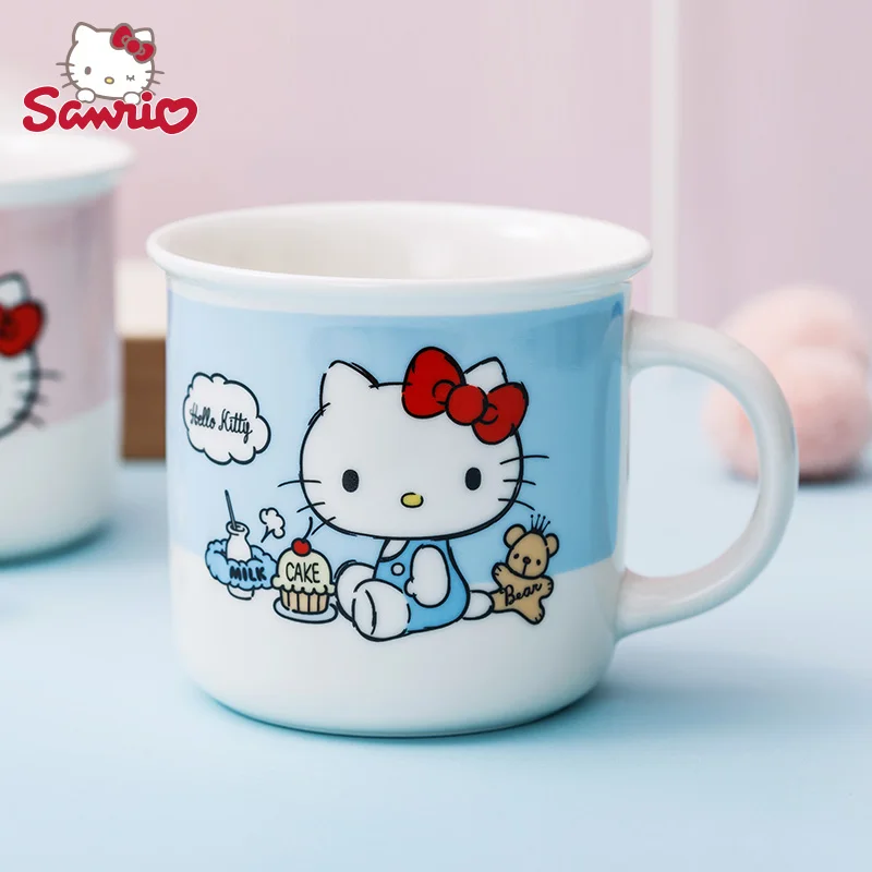 400 мл мультяшная кружка HelloKitty Большая керамическая фарфоровая дорожная для