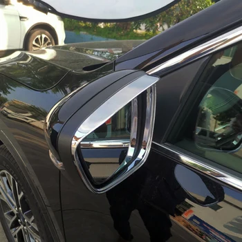 

Car Exterior Accessories ABS Chrome Rearview Mirror Eyebrow Shield Trim Cover 2pcs for Ford Kuga Escape 2020