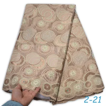 

2020 Latest Sample Hand Made High Quality African Dry Coton Lace African Lace Fabric Austria Swiss Voile 03