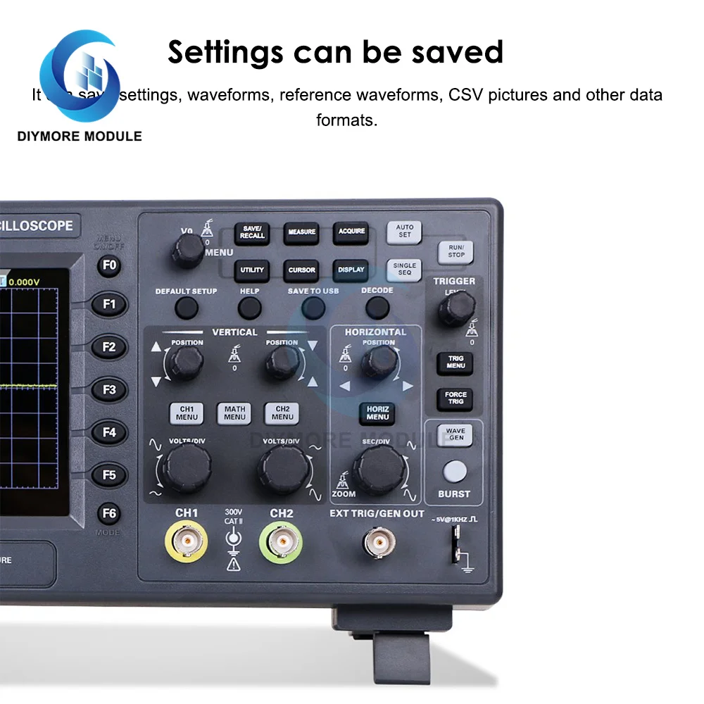 Hantek Signal Generation Digital Oscilloscope DSO2C10 2C15 2D10 2D15 Dual channel oscilloscope 100M 150M 1GS/s