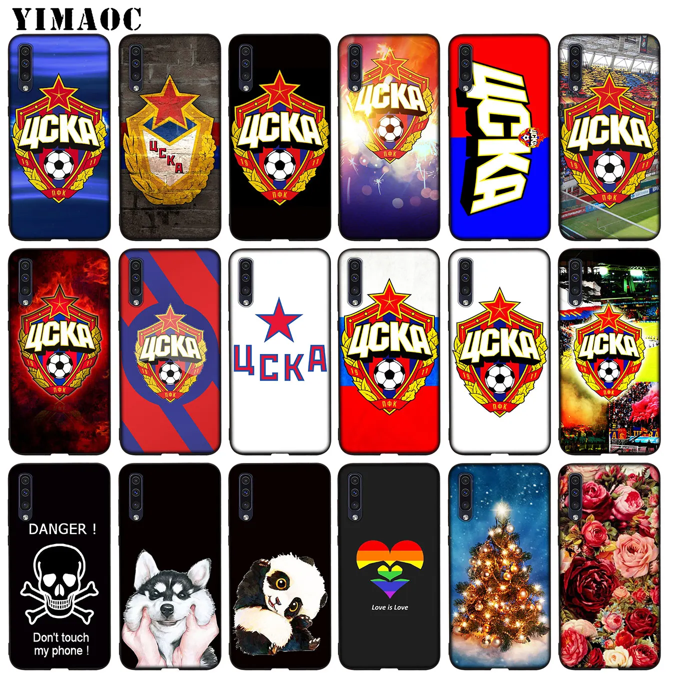 YIMAOC PFC ЦСКА мягкий силиконовый чехол из ТПУ для samsung Galaxy Note 8 9 10 Plus + M40 M30 M20 M10 черный