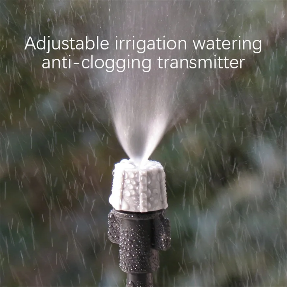 

VOGVIGO 100Pcs Adjustable Dripper Micro Drip Irrigation Watering Anti-clogging Emitter Watering Kits for Garden Supplies