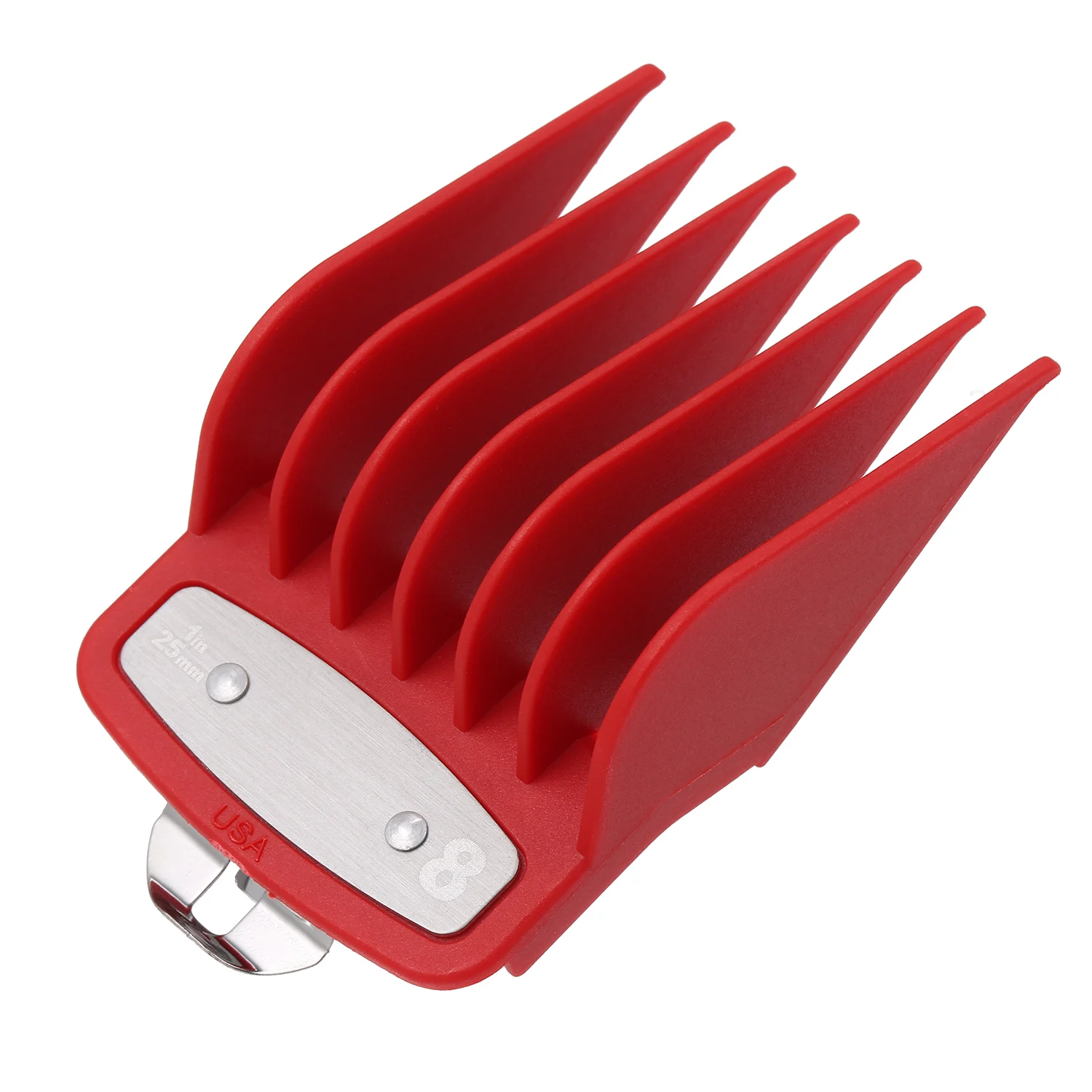 8 Pcs Professional Hair Stylist Hair Clipper Limit Comb Round Comb Teeth Hairdresser Push-cut Limit Comb Hair Clipper Limit Comb