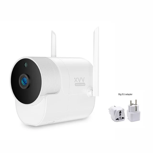 add Big EU plug Xiao mi Xiaovv наружная камера видеонаблюдения Panora mi c 1080P беспроводная Wi-Fi камера ночного видения высокой четкости с приложением mi home - Цвет: add Big EU plug