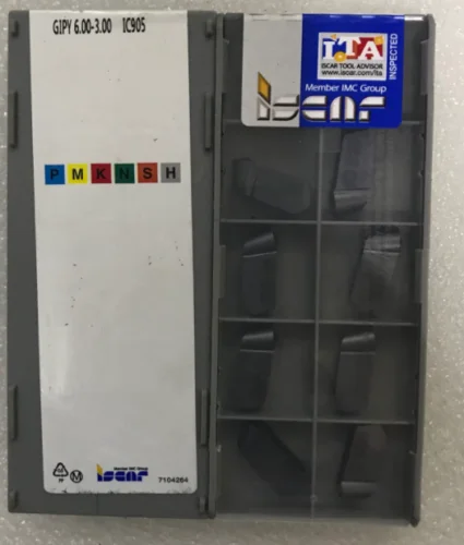 ISCAR 10 шт. карбидные вставки GIPY6.00-3.00 IC905