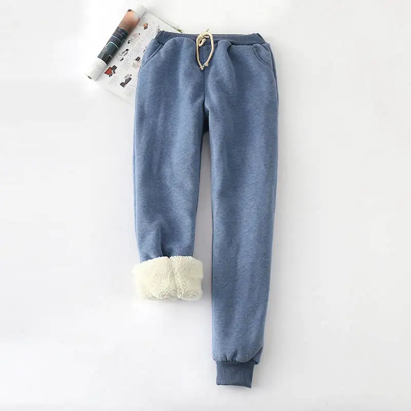 New-2018-Winter-and-Autumn-Female-Lamb-Velvet-Thickening-Sweatpants-Casual-Loose-Pants-Harem-Women-Pants (1)_