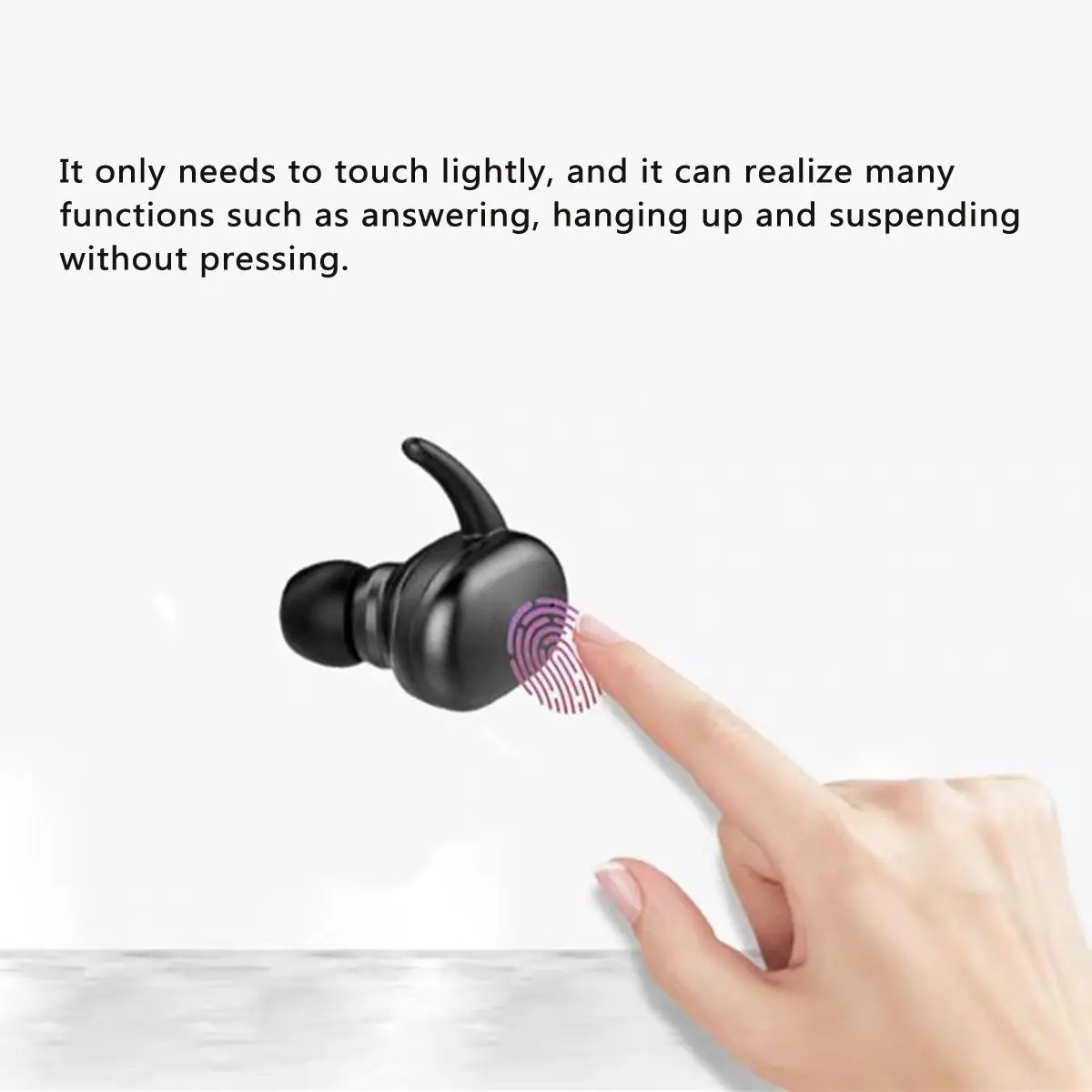 IPX5 Waterproof Touch Control Wireless Bluetooth Earphone Bluetooth 5.0 450mah Stereo Monaural and Binaural Pattern Callable