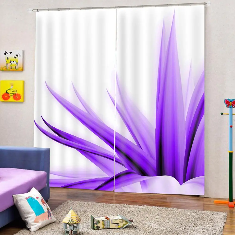 Beautiful 3D Curtains Blackout The Living Room Curtain Modern Fashion Drapes For Bedroom Girls | Дом и сад