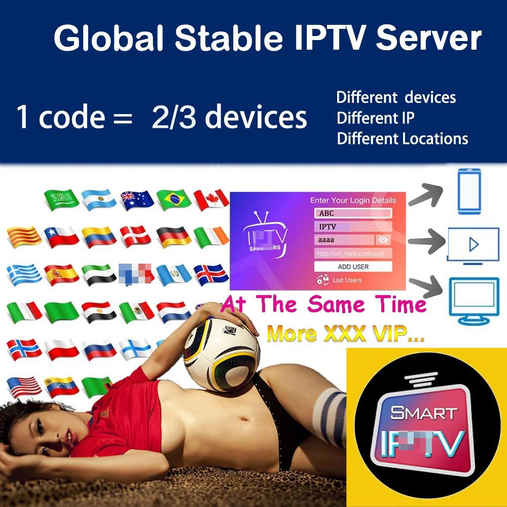 

IPTV SMARTER m3u list HD IPTV for android tv box smart tv enigma2 duplex iptv ssiptv support 3 devices at the same time