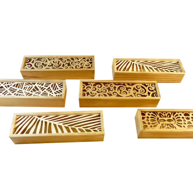 

Originality Stationery Student Cornetto Function Woodiness Pencil Case Lace Hollow Out Pencil-box