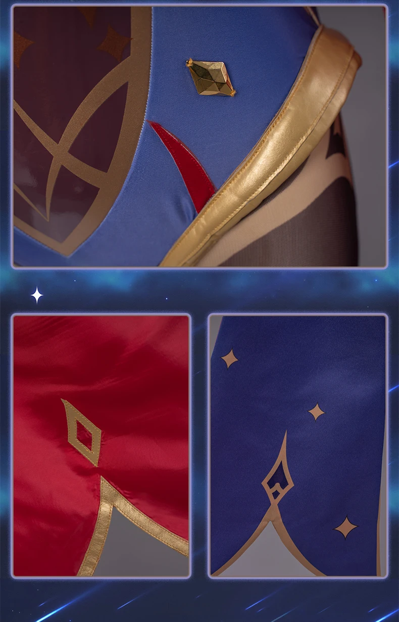 UWOWO Game Genshin Impact Mona Megistus Astral Reflection Cosplay Costume Special Cute Enigmatic Astrologer