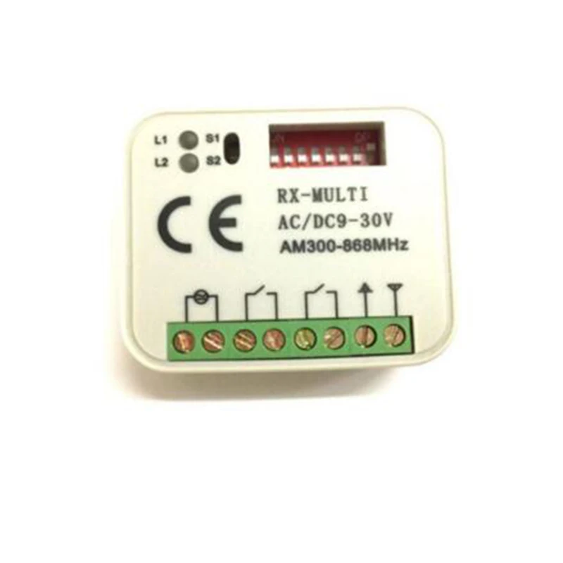 1 шт. приемник RX MULTI 300-900 МГц AC DC 9-30 в подходит для BENINCA BERNER HORMANN MARANTEC 868 пульт