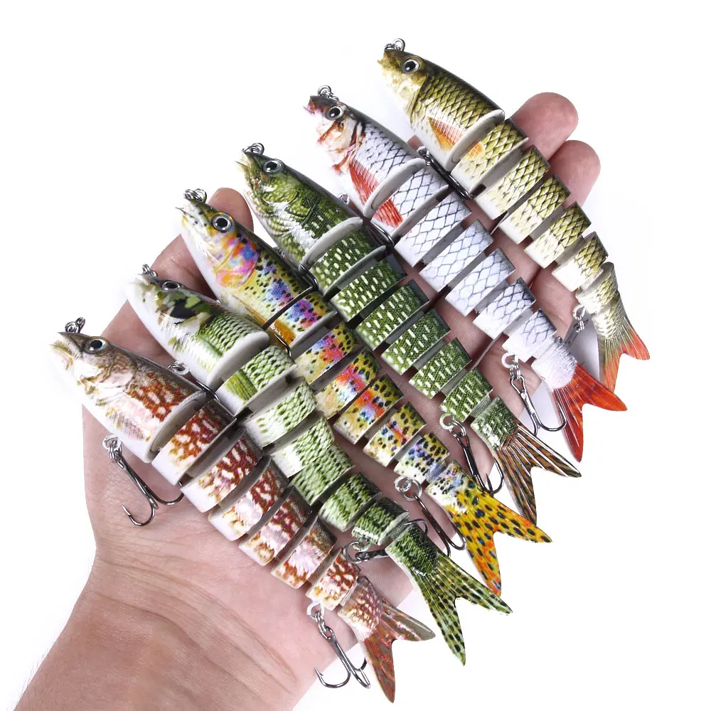 13.6cm 18.7g Jointed Minnow Fishing Lures Wobblers Lifelike 8 Sections Swim Bait Isca Artificial Tackle | Спорт и развлечения
