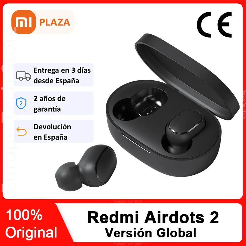 Original Xiaomi Redmi Airdots 2 TWS Bluetooth 5.0 Wireless Stereo Earphone With Mic Handsfree Earbuds AI Control Noise Reduction |