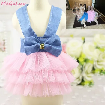 

Pet Dog Tutu Lace Dress Skirt Puppy Princess Teddy Costume Apparel Clothes Summer Pet Dog Chihuahua Clothes