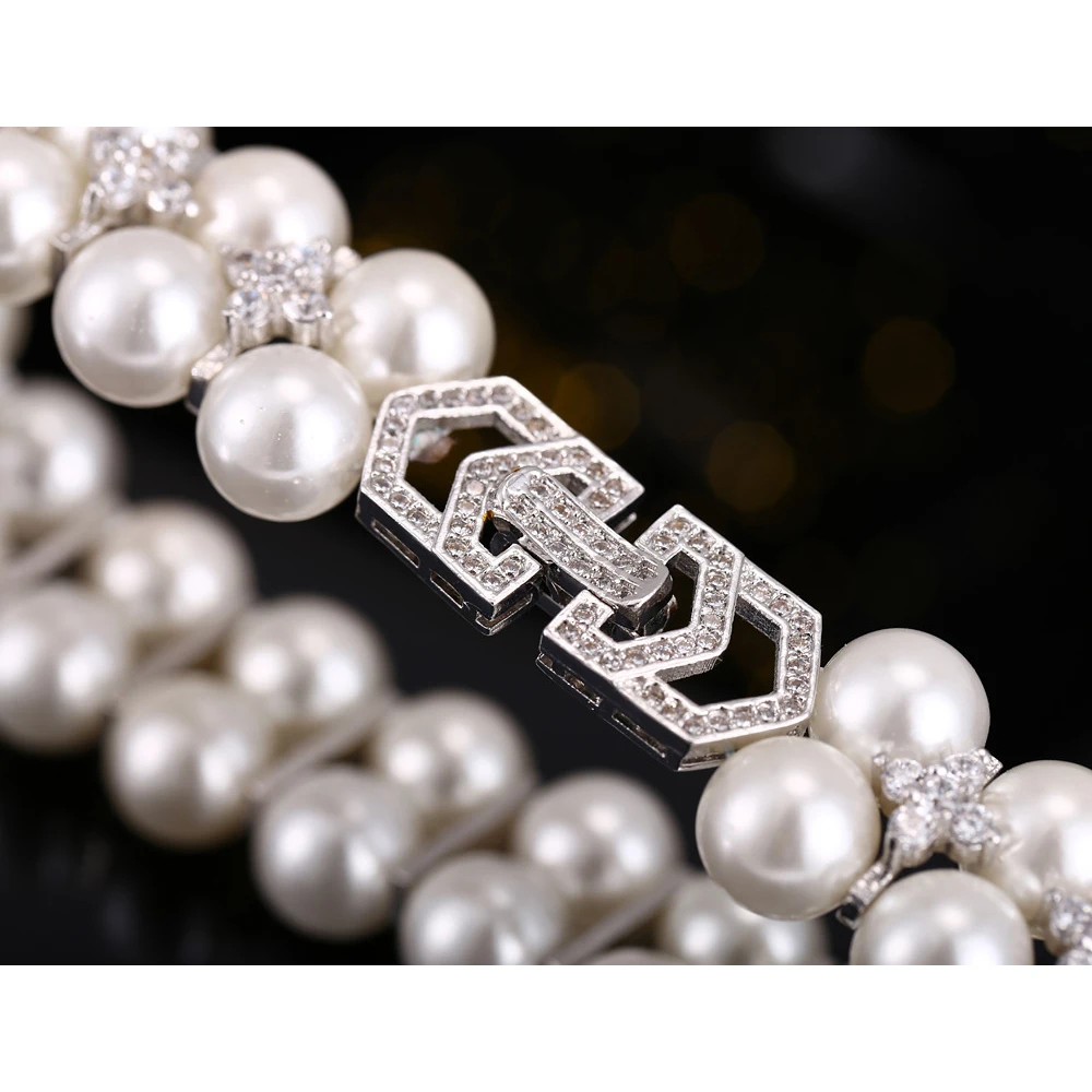 GENUINEGEM женские браслеты в богемном стиле с пресноводным жемчугом, настоящий 925 пробы серебряный браслет с кристаллами для девочек, свадебные ювелирные изделия, подарки