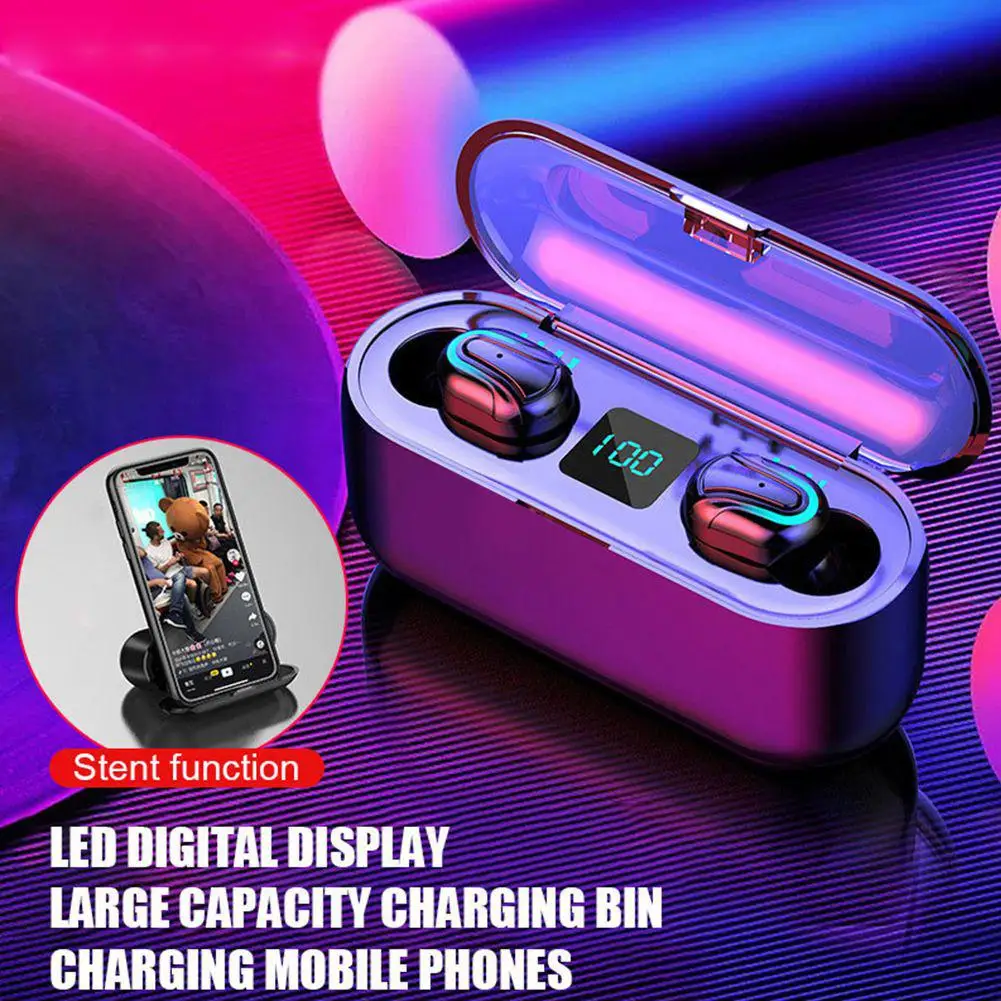 HobbyLane Q32 беспроводные наушники TWS Bluetooth 5,0 светодиодный дисплей 8D стерео звук Bluetooth наушники для iPhone Xiaomi d25