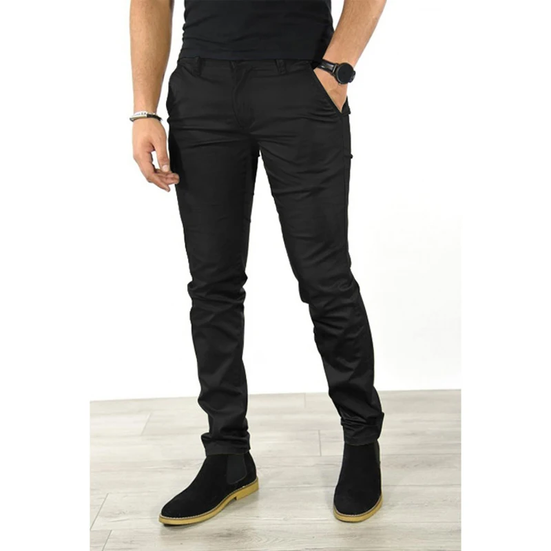 Men trousers Autumn Casual Pants Men 6 Colors Classic Style Fashion Business Slim Fit Straight Trousers Solid Daily Male Clothes
