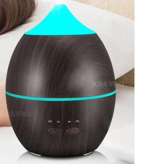

300ml dark Wood Grain Aroma Diffuser Aromatherapy Essential Oil Diffuser Ultrasonic Cool Mist Humidifier Wiht for Office Home