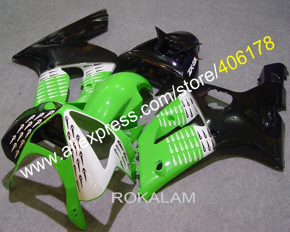 For Kawasaki Ninja Fairing ZX-6R 2003 2004 ZX 6R 636 ZX636 03 04 Bodykits ZX-636 ZX6R Kit (Injection Molding) | Автомобили и