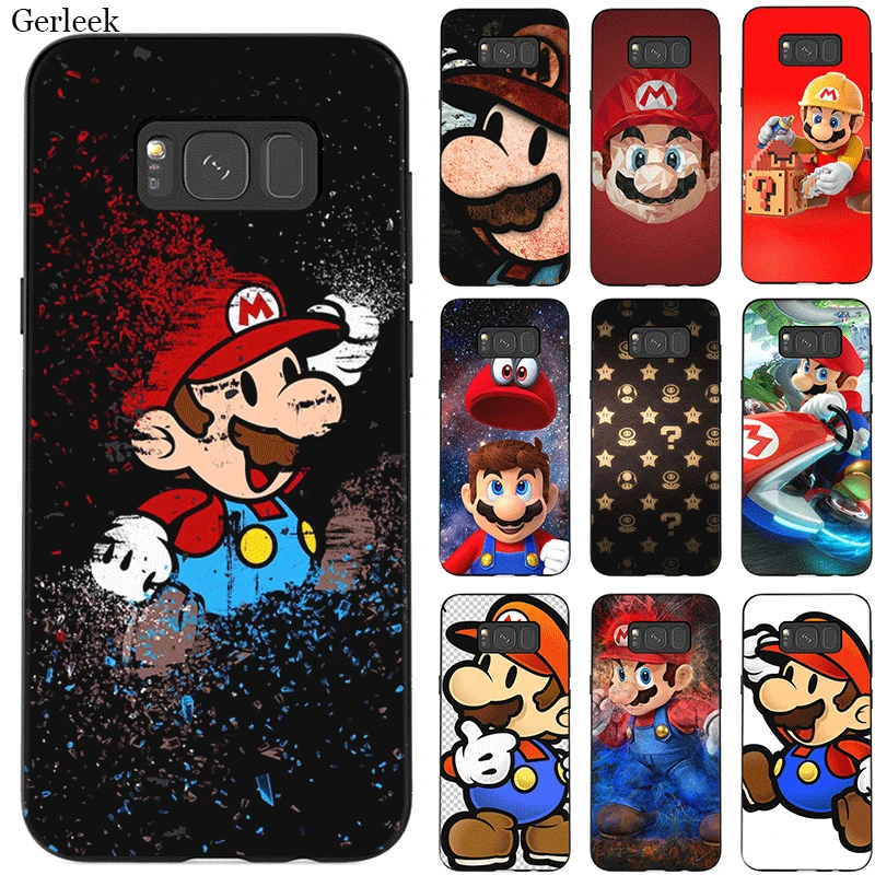 Чехол для телефона для samsung M10 M20 M30 M40 S6 S7 край S9 S8 S10 S10E Plus, Note 8, 9, 10, с изображением Супер Марио милый