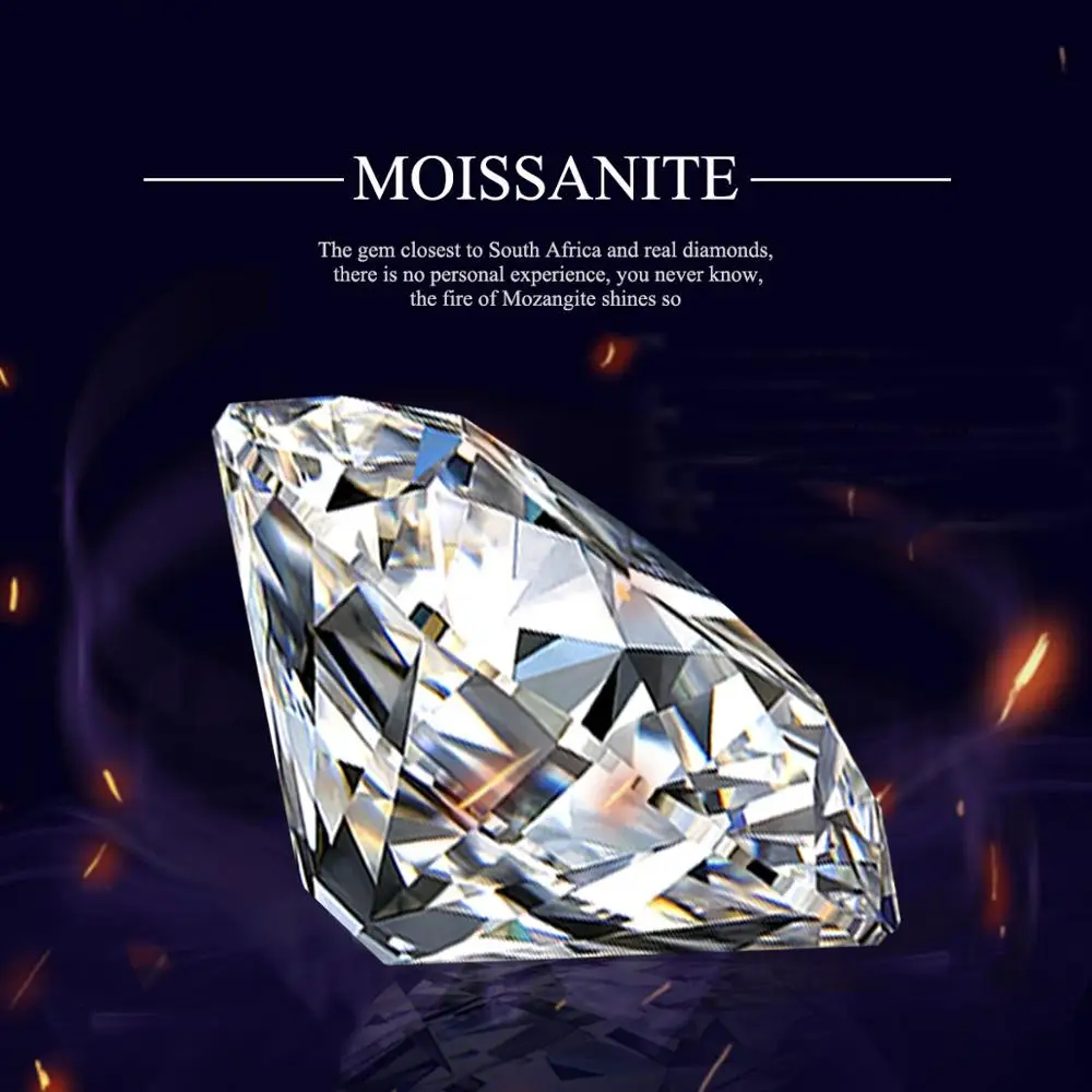 

Szjinao Flat Bottom Loose Moissanite Stone Old Cut 1.0ct D Color VVS1 6.5MM Lab Diamond For Ring Jewelry With GRA Certificate
