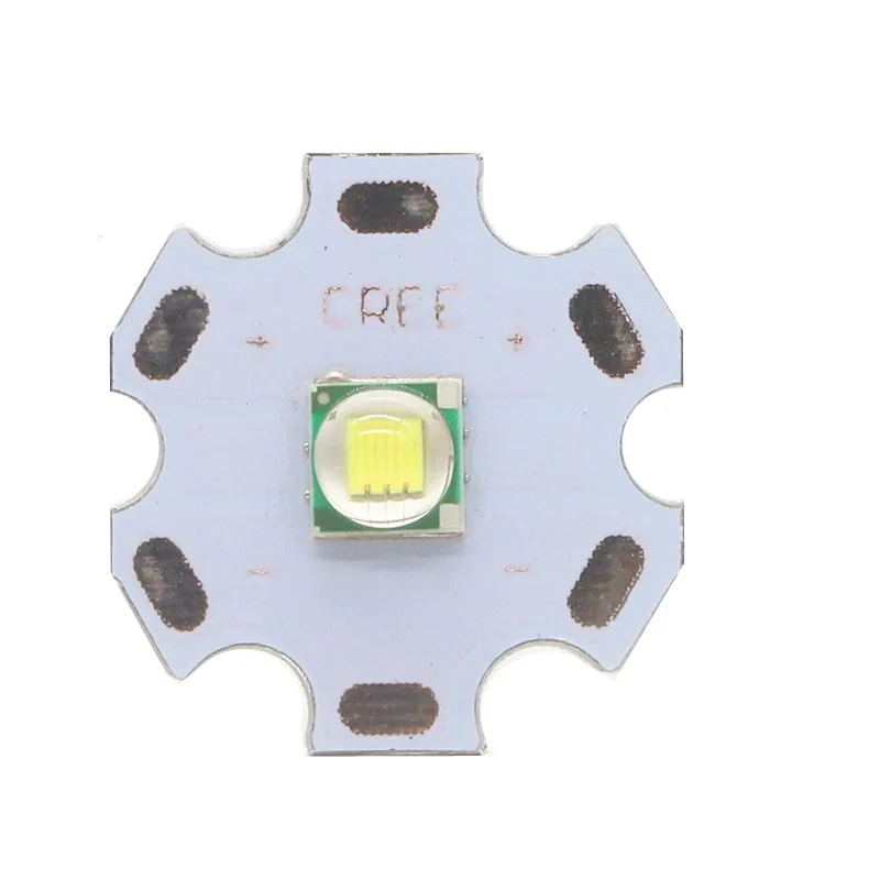 Светодиодный фонарик 3,2-3,4 в 5050 CREE 1-3 Вт 45 мил, полная мощность, светодиодный фонарь для автомобиля, лампа белого цвета 6500K с алюминиевой печатной платой 10 мм 16 мм 20 мм