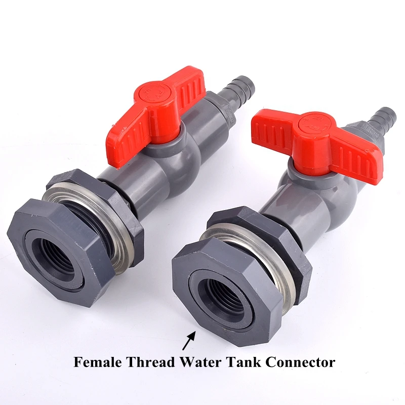 1 ~ 3Set 1/2 "3/4" Zu 8 ~ 16mm PVC DIY Fisch Tank Stecker Aquarium Einlass wasser Ablauf Schlauch Pagode Joint Wasser Tank Ventil Armaturen – Detail 6