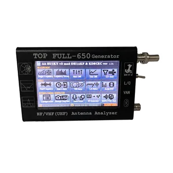 

4.3 inch Touch screen SWR Vector Antenna Analyzer Meter HF/VHF/UHF LCD 0.1-1300MHz 1.3GHz ANT with 3000mAh battery