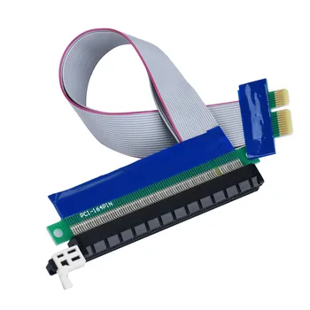 

PCI-E Express 1X To 16X Riser Card Extender Extension Ribbon Flex Adapter Cable 6.3
