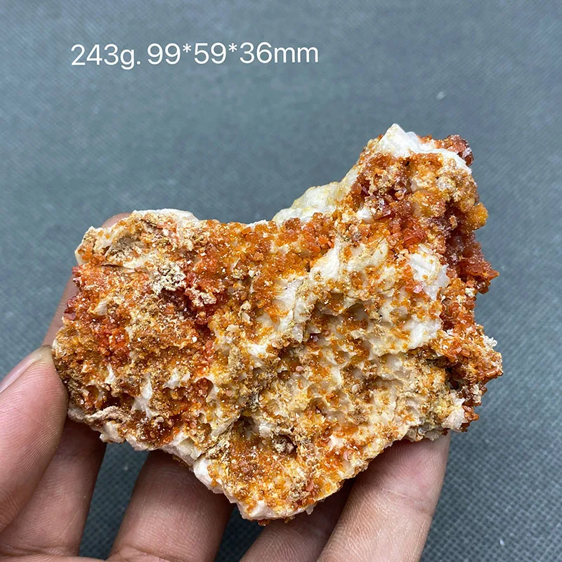 100% Natural Vanadinite mineral specimen quartz crystal specimen Collection Stones and crystals