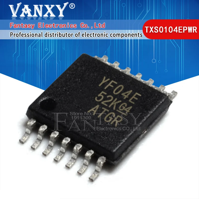 10 шт. TXS0104EPWR YF04E TSSOP14 TXS0104 TXB0104PWR TXS0104E TSSOP-14 TXS104EPW TSSOP | Электронные компоненты и