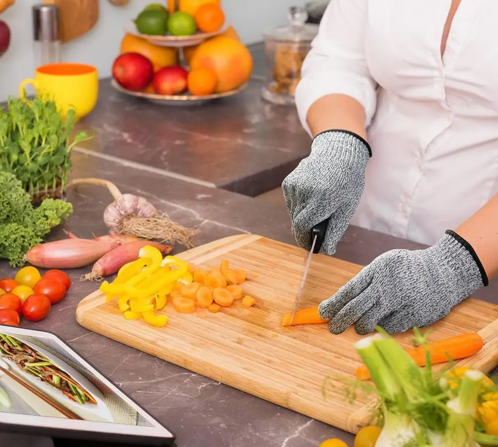 Перчатки для защиты от порезов перчатки мужчин мясника Жаропрочные
