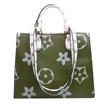 Клатч в стиле ретро с цветочным узором, большая сумка на плечо, сумка луи, женские сумки через плечо, роскошные брендовые кожаные сумки для, 2 цвета