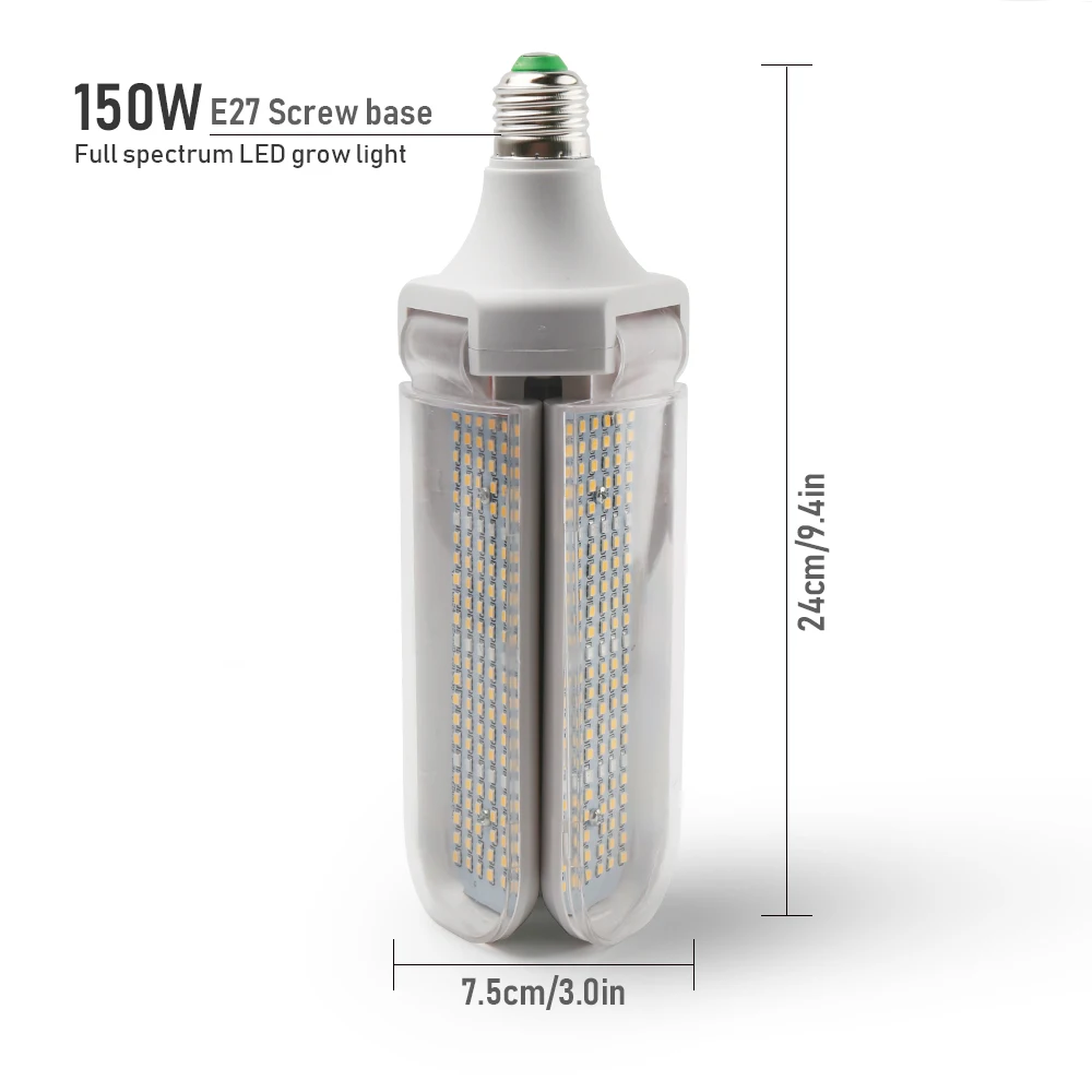 LED Grow Light Dual Chips Grouping,Timer Humidity Monitor Full Spectrum Growing Lamp for Hydroponic Indoor Plants Veg and Flower